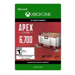 APEX Legends: 6,700 Coins - Xbox Series X|S/Xbox One (Digital)