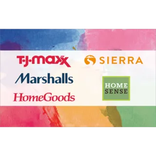 $52.75 USD TJ Maxx/Marshalls/HomeGoods/Sierra/HomeSense