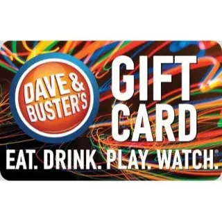 $25.00 USD Dave & Buster's eGift Card