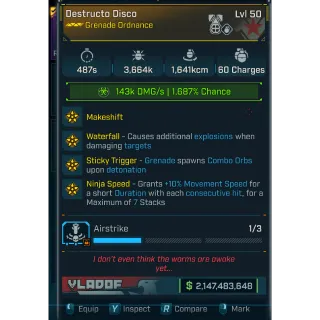 Borderlands 4 Modded Grenade