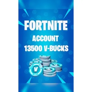 Fortnite 13500 Vbucks Account 