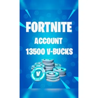 Fortnite 13500 Vbucks Account V-BUCKS