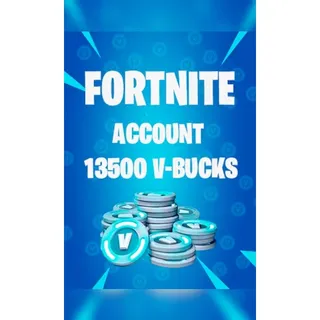 Fortnite 13500 Vbucks Account V-BUCKS