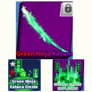 Green Ninja Katana - Blade Ball