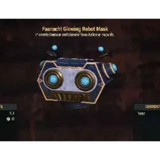 Glowing Robot Mask