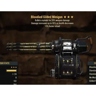 Weapon | BE 15 RL Gilded Minigun