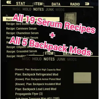 Plan | Serums & Backpack Plans