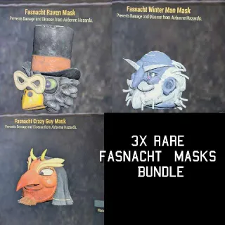 3x Rare Fasnacht Masks