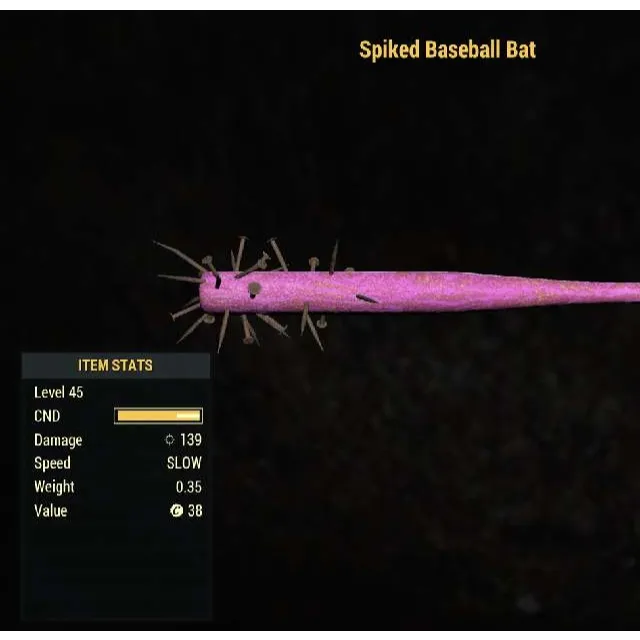 Weapon Rare Pink Baseball Bat Fallout 76 Game Items Gameflip