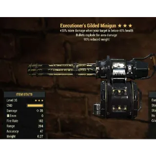 Weapon | EE 90 Gilded Minigun