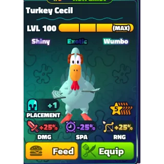 SPONGEBOB TOWER DEFENSE - TURKEY CECIL 5⭐ NC/PP/SW