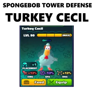 TURKEY CECIL - SPONGEBOB TOWER DEFENSE