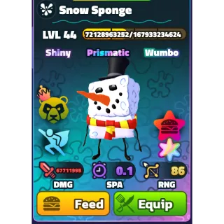 SPONGEBOB TOWER DEFENSE - SW SNOW SPONGE SUPER STAR NC/PP