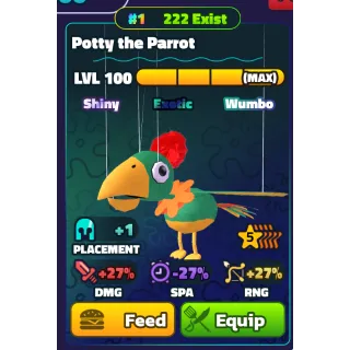 SPONGEBOB TOWER DEFENSE - #1 SW POTTY THE PARROT 5⭐