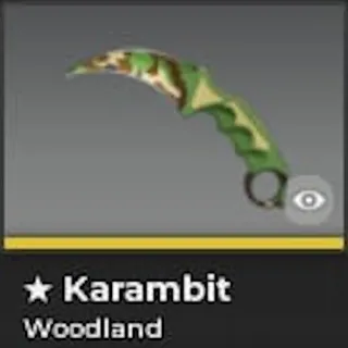 BLOXSTRIKE KARAMBIT WOODLAND