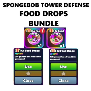 FOOD DROPS | Spongebob Tower Defense