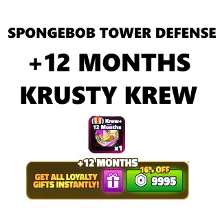 KRUSTY KREW + 12 MONTHS | Spongebob Tower Defense