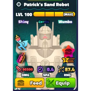 SPONGEBOB TOWER DEFENSE - PATRICK'S SAND ROBOT 5⭐ LVL 100/NC/PP/SW