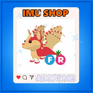 FR Strawberry Shortcake Bat Dragon - ADOPT ME