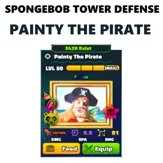 Max Nc Pp Painty The Pirate | Spongebob Tower Defense