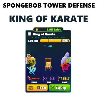 GOLD SERIAL Max Nc Pp King Of Karate | Spongebob Tower Defense