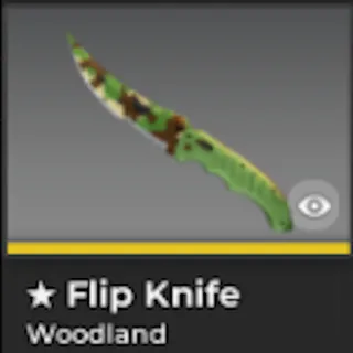 BLOXSTRIKE FLIP KNIFE WOODLAND