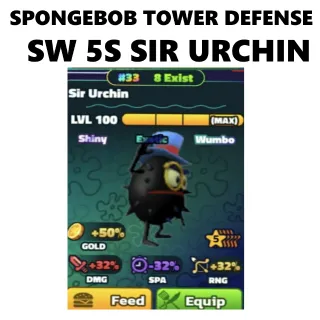 SW SIR UCHIN #33 - SPONGEBOB TOWER DEFENSE