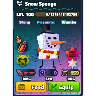 SPONGEBOB TOWER DEFENSE - SW SNOW SPONGE SUPER STAR PP