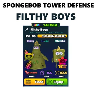 SW 5S FILTHY BOYS NC PP #85 - SPONGEBOB TOWER DEFENSE