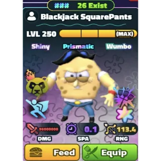 SPONGEBOB TOWER DEFENSE - RAINBOW SERIAL SW BLACKJACK SQUAREPANTS SUPER STAR HYDRO