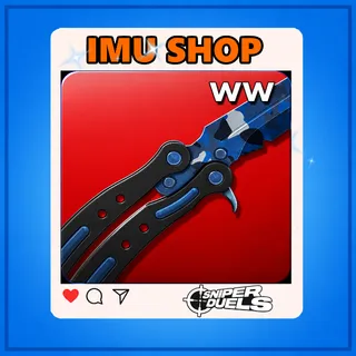 Sniper Duels | Butterfly Blue Camo