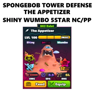 SW 5S THE APPETIZER CROWN - SPONGEBOB TOWER DEFENSE 