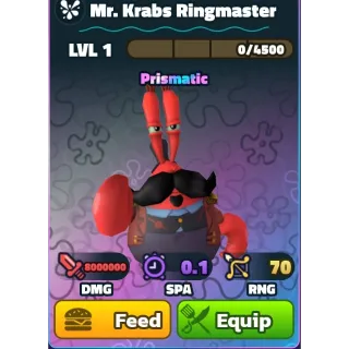 SPONGEBOB TOWER DEFENSE - MR. KRABS RINGMASTER PRISMATIC