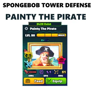 Max Nc Pp Painty The Pirate | Spongebob Tower Defense