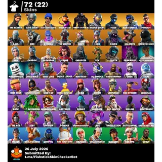 🎮 PC/XBOX/PSN | 72-Skin Fortnite Account | The Reaper • Elite Agent • Omega (Stage 5) • 871 Level | 1,750 V-Bucks