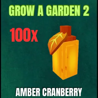 100x Amber Cranberry