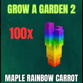 100x Maple Rainbow Carrot