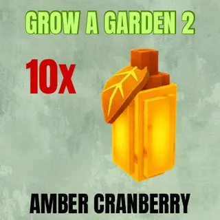 10x Amber Cranberry