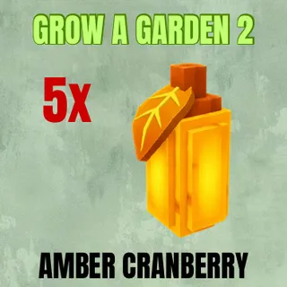 5x Amber Cranberry