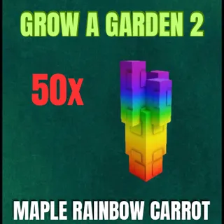 50x Maple Rainbow Carrot
