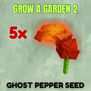 5x Ghost Pepper Seed