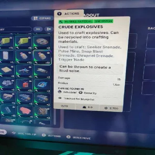 Crude explosives X20