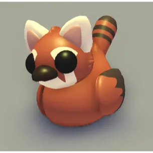4 RED PANDA DUCKIES