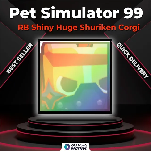 Rainbow Shiny Huge Shuriken Corgi - Roblox Game Items - Gameflip