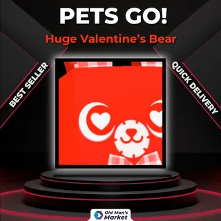 Huge Valentine's Bear Pets Go