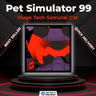 Huge Tech Samurai Cat