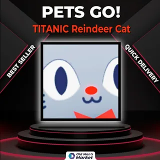 Titanic Reindeer Cat Pets Go