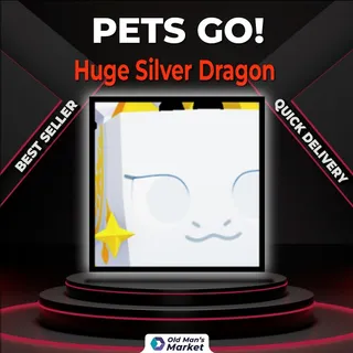 Huge Silver Dragon Pets Go