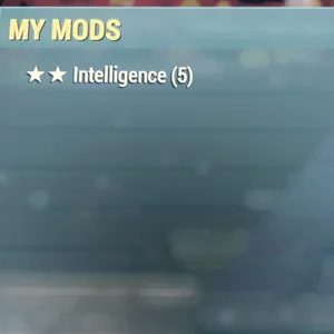 5x Intelligence Mods