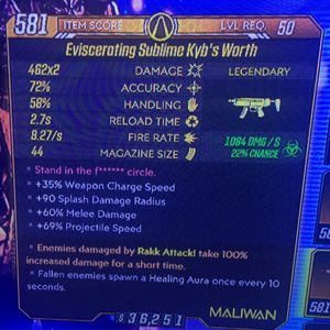 Burn damage per second over dmg borderlands 2 1